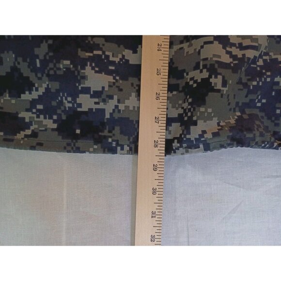 US NAVY Working Parka Mens Small Blue Camo Waterproof Full Double Zipper Jacket - Picture 10 of 10